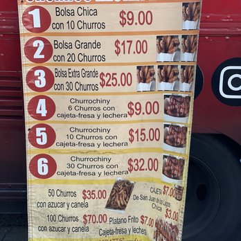 Churros Don Abel - Menu - Food Trucks Near Me - La Puente, California