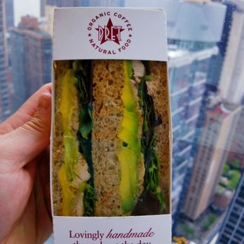 Pret A Manger - A FREE chicken and avocado sandwich on the grand opening day!  Woo hoo! - Coffee & Tea Near Me - New York, New York