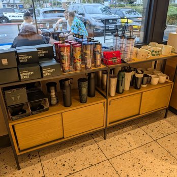 Starbucks - Always some nice merch to peruse while you wait. - Coffee & Tea Near Me - Huntington Beach, California