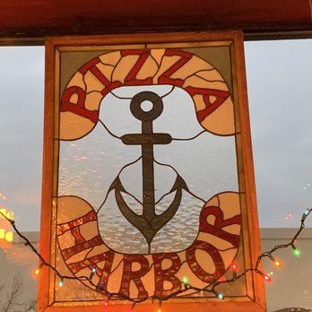 Pizza Harbor - Immortalized in stained glass - Pizza Near Me - Seaside, Oregon