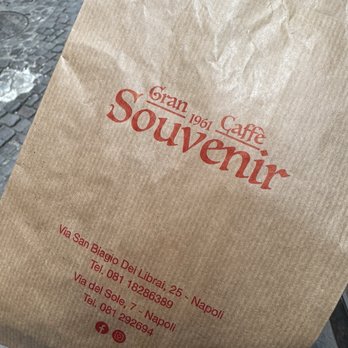 Gran Caffè Souvenir - To go bag - Desserts Near Me - Naples, NA