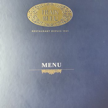Le Train Bleu - Menu cover - French Near Me - Paris, 75
