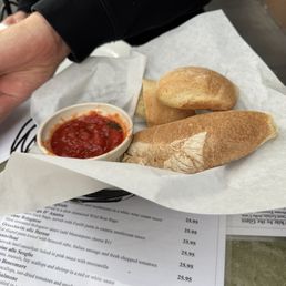 Complimentary bread