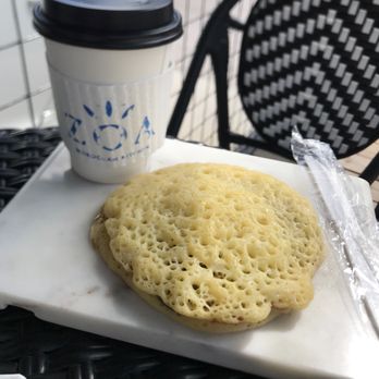 Zoa Moroccan Kitchen - Moroccan pancake and latte!! - Moroccan Near Me - Houston, Texas