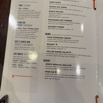 Duke's Waikiki - Menu 3 of 4 Jan 2026. Also breakfast buffet for $29. Lunch buffet for $33 - Hawaiian Near Me - Honolulu, Hawaii Duke's Waikiki - Menu 3 of 4 Jan 2026. Also breakfast buffet for $29. Lunch buffet for $33 - Hawaiian Near Me - Honolulu, Hawaii