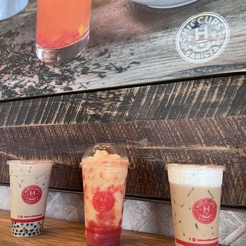 Hiccups - Jasmine Milk Tea w/ boba, Fruity Booty, House Coffee - Coffee & Tea Near Me - Long Beach, California Hiccups - Jasmine Milk Tea w/ boba, Fruity Booty, House Coffee - Coffee & Tea Near Me - Long Beach, California