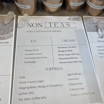 BoBaPoP Tea Bar - Menu - Bubble Tea Near Me - San Diego, California