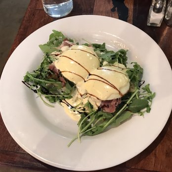 Nook - Godfather Egg Benedict with prosciutto - New American Near Me - Tucson, Arizona