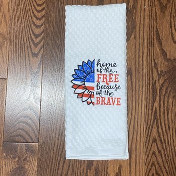 She's Sew Vain - Patriotic Towel - Embroidery & Crochet Near Me - Grayson, Kentucky She's Sew Vain - Patriotic Towel - Embroidery & Crochet Near Me - Grayson, Kentucky