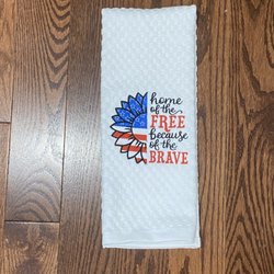 She's Sew Vain - Patriotic Towel