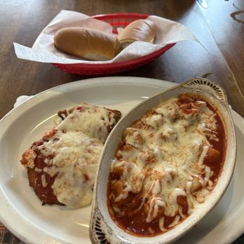 A Little Pizza Heaven - 1/2 portion Eggplant Rolitini and baked gnocchi - Italian Near Me - Scranton, Pennsylvania
