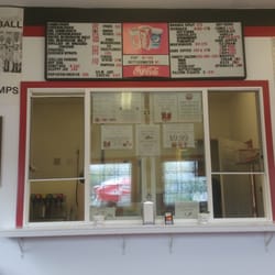 Falcon's Nest - Ordering desk inside, they have about 20 seats and 4 tables inside to sit at