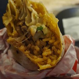 Supposed to be a carne asada burrito but its more rice than meat.