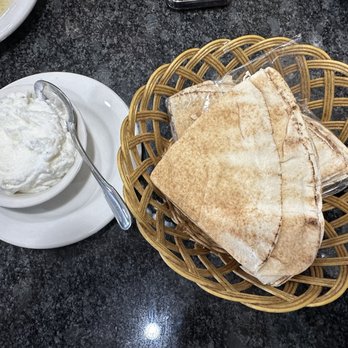 Sahara Restaurant - Garlic sauce and complimentary pita. - Middle Eastern Near Me - Saint Clair Shores, Michigan Sahara Restaurant - Garlic sauce and complimentary pita. - Middle Eastern Near Me - Saint Clair Shores, Michigan