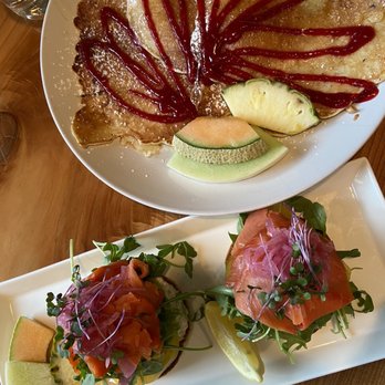 Bistro 76 Cafe & Catering - Rice fritters and smoked salmon breakfast - Breakfast & Brunch Near Me - Edmonds, Washington