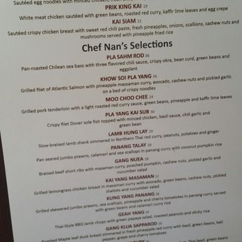 Nan Thai Fine Dining - Menu - Thai Near Me - Atlanta, Georgia Nan Thai Fine Dining - Menu - Thai Near Me - Atlanta, Georgia