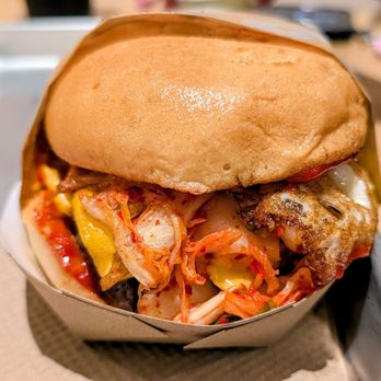 Gotts Roadside - Kimchi burger on a GF bun - Burgers Near Me - Napa, California