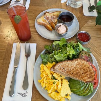 Magnolia Table - The Kind Breakfast, French Toast w/ Strawberry Butter, and Strawberry Lemonade - Breakfast & Brunch Near Me - Waco, Texas Magnolia Table - The Kind Breakfast, French Toast w/ Strawberry Butter, and Strawberry Lemonade - Breakfast & Brunch Near Me - Waco, Texas