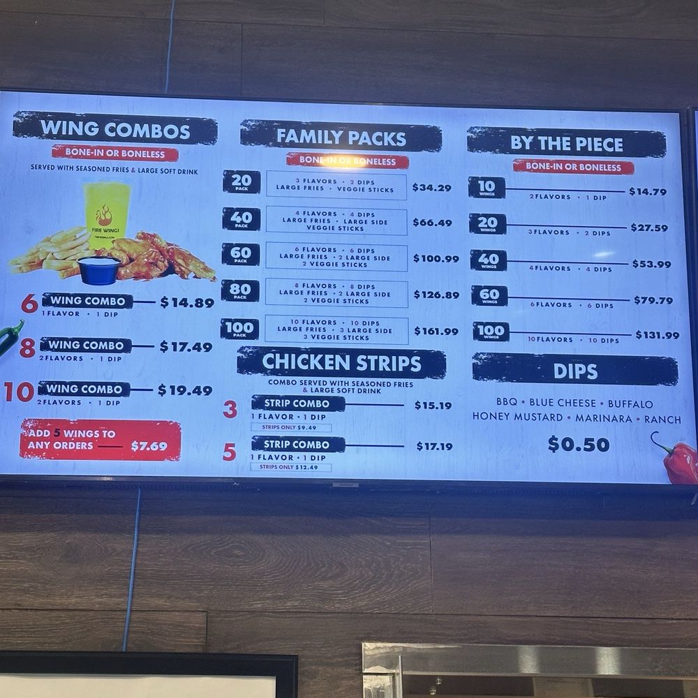 Fire Wings - Menu - Chicken Wings Near Me - Reno, Nevada Fire Wings - Menu - Chicken Wings Near Me - Reno, Nevada