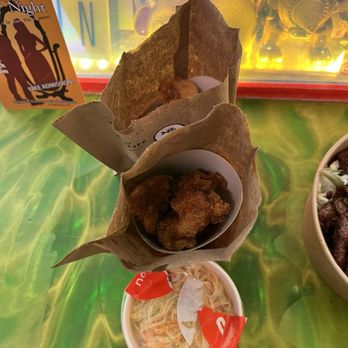 Baby's Buns & Buckets - Large Side of Papaya Slaw ($12), Chicken Nuggets (Halal) ($6), Fish Nuggets ($6) - Thai Near Me - Brooklyn, New York