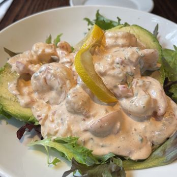 Local Flavor Cafe - Shrimp salad stuffed avocado - New American Near Me - Eureka Springs, Arkansas Local Flavor Cafe - Shrimp salad stuffed avocado - New American Near Me - Eureka Springs, Arkansas