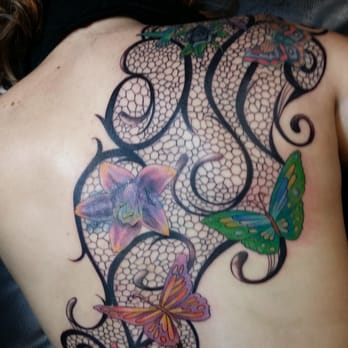 Demon Ink - a cover of a horrible tattoo. Now it is absolutely amazing! :) - Tattoo Near Me - Houston, Texas