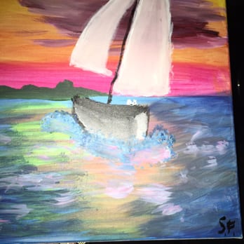 Trazos Art Academy - BFs painting ended up better than mine. And he improvised and painted the pup :) - Art Classes Near Me - North Miami Beach, Florida Trazos Art Academy - BFs painting ended up better than mine. And he improvised and painted the pup :) - Art Classes Near Me - North Miami Beach, Florida