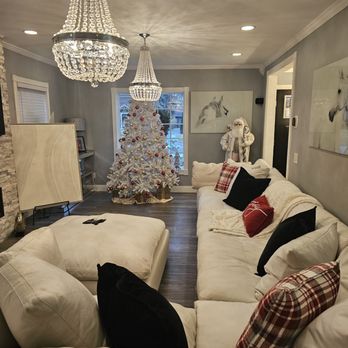 Greenleaf Custom Home Remodeling - a living room decorated for christmas - General Contractors Near Me - Toledo, Ohio