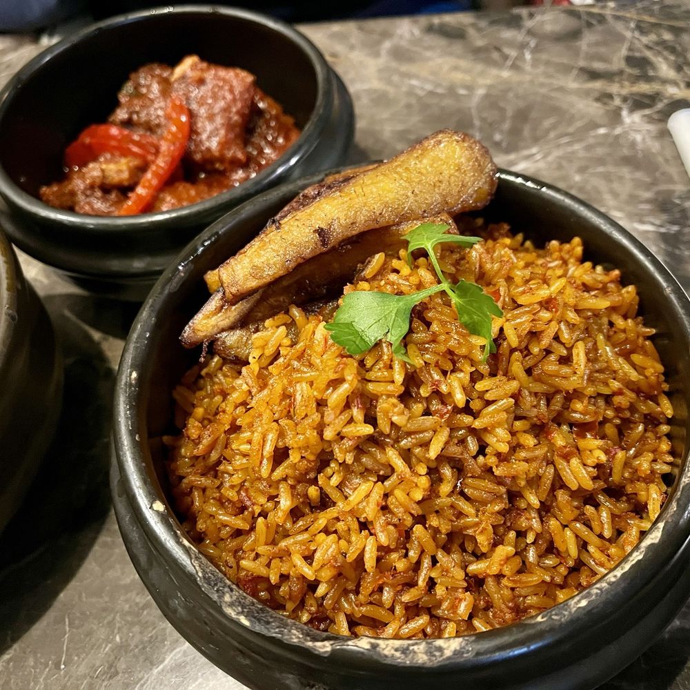 Enish - Jollof rice with assorted meats - African Near Me - London, XGL
