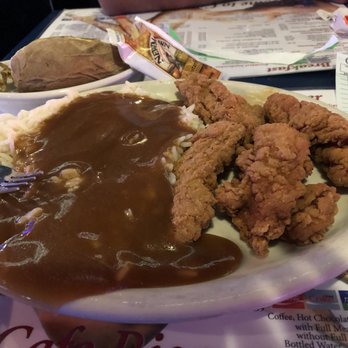 Cafe Risque - Chicken tenders with rice and gravy - Strip Clubs Near Me - Micanopy, Florida