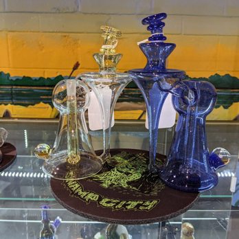 Swamp City Gallery Lounge - a variety of glass vases - Art Galleries Near Me - Gainesville, Florida Swamp City Gallery Lounge - a variety of glass vases - Art Galleries Near Me - Gainesville, Florida