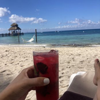 Secrets Aura Cozumel - Drink at the beach - Hotels Near Me - Cozumel, ROO