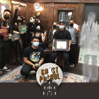 Trivium Games - We escaped Ghost Patrol!! In 70mins!! - Escape Games Near Me - Emeryville, California Trivium Games - We escaped Ghost Patrol!! In 70mins!! - Escape Games Near Me - Emeryville, California