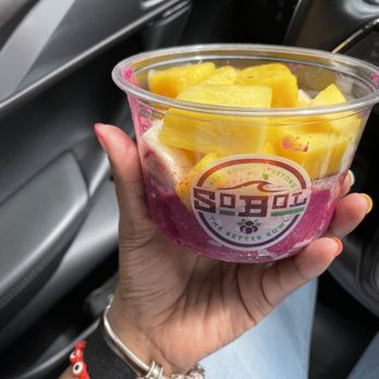 SoBoL - Kids Pitaya Bowl with pineapple, mango, banana - Acai Bowls Near Me - New Rochelle, New York