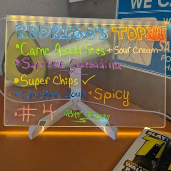 Rodrigo's Taco Shop - Options - Tacos Near Me - San Diego, California