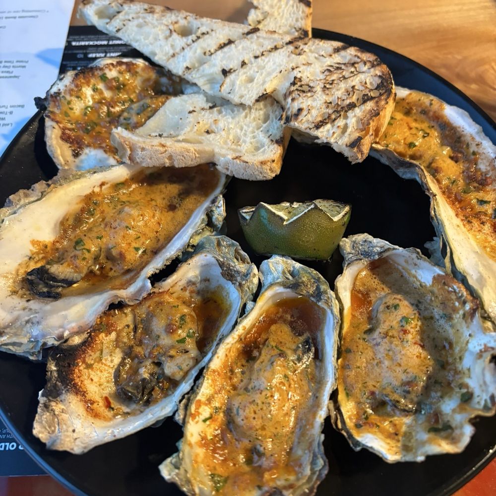 Chorizo baked oysters. WOW Chorizo baked oysters. WOW