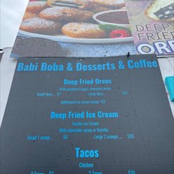 Babi Boba & Desserts & Coffee - Menu