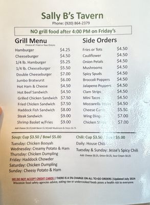 Menu photo 2 Degreef Ends Here Greenleaf, WI