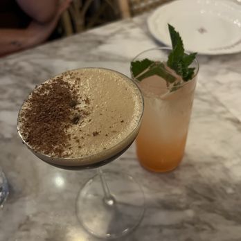 Bistro Amasa - Espresso martini and strawberry highball - New American Near Me - Santa Barbara, California