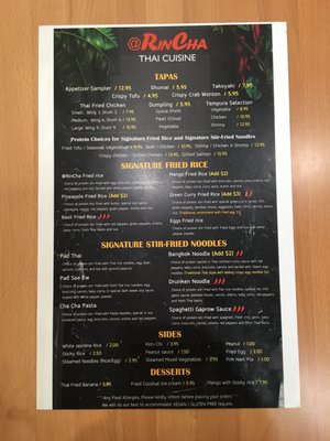 Menu photo 2 aRincha Thai Sushi Boba Merrimack, NH Menu photo 2 aRincha Thai Sushi Boba Merrimack, NH
