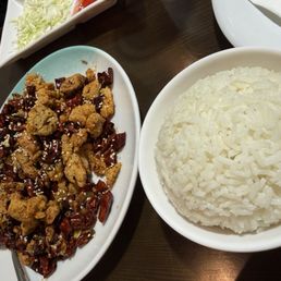 Chongqing Spicy Chicken + Fried Rice Chongqing Spicy Chicken + Fried Rice