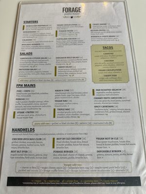 Menu photo 2 Forage Public House Lakewood, OH Menu photo 2 Forage Public House Lakewood, OH