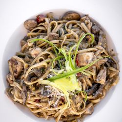 Slabtown cider - Jerk Chicken Linguini