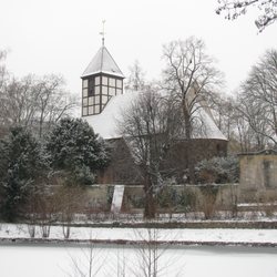 Dorfkirche Tempelhof - Dorfkirche Tempelhof im Schnee Anfang 2017.