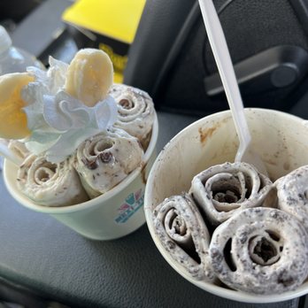 Mexi-Thai Roll - Banana Nutella & the cookies & crème rolled ice creams - Ice Cream & Frozen Yogurt Near Me - San Luis Obispo, California