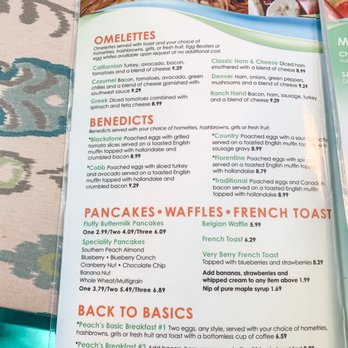 Peach's - SR 64 E - Menu - Breakfast & Brunch Near Me - Bradenton, Florida
