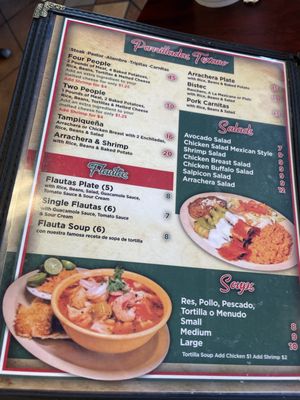 Menu photo 2 El Texano Mexican Restaurant El Paso, TX Menu photo 2 El Texano Mexican Restaurant El Paso, TX