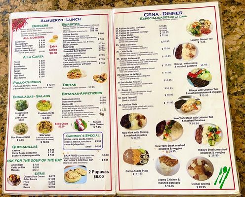 Menu photo 3 Alamo Restaurant Thermal, CA