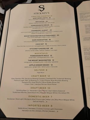 Menu photo 2 Stickney's Restaurant Bretton Woods, NH