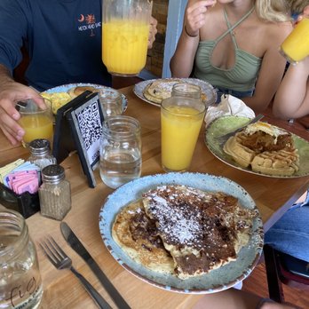 Fig - Chocolate Chip and Bacon Pancakes - Southern Near Me - Charlottesville, Virginia Fig - Chocolate Chip and Bacon Pancakes - Southern Near Me - Charlottesville, Virginia